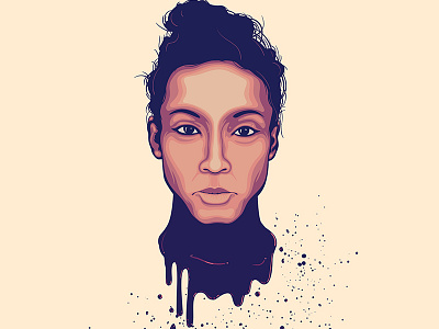 Little Dragon faces gorillaz illustrations little dragon music yukimi nagano