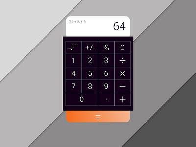 Daily UI #004 - Calculator calculator dailyui