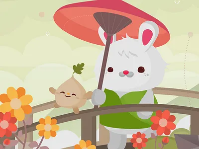 May 2018 Wallpaper animal cute download freebie illustration kawaii preview sneak peek vector wallpaper