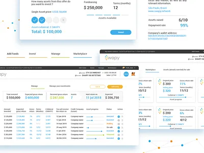 Swapy Exchange D'App blockchain dapp decentralized app ethereum ui user experience user interface ux web app web application