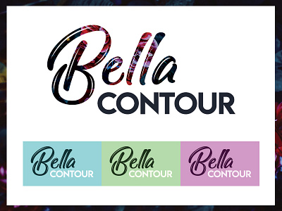 Bella Contour logo makeup makeup artist makeup logo