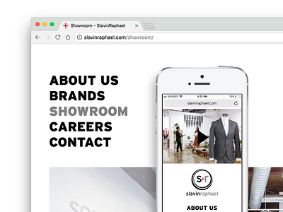 SlavinRaphael Agency - slavinraphael.com clean fashion mobile responsive typography video website
