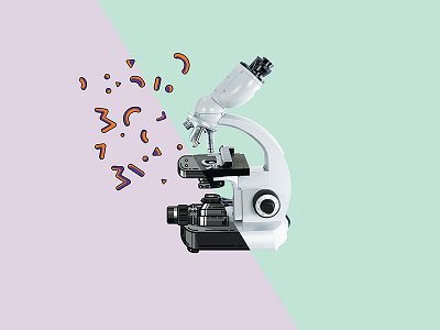 Microscope cartoon drawing graphic illustration microscope sketch