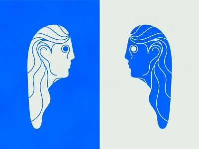 Woman color illustration texture woman