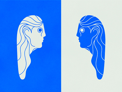 Woman color illustration texture woman