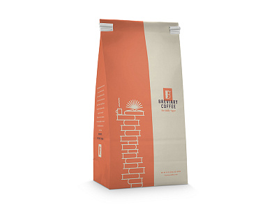 Breviary Coffee Bag bag book breviary coffee orange read vigor