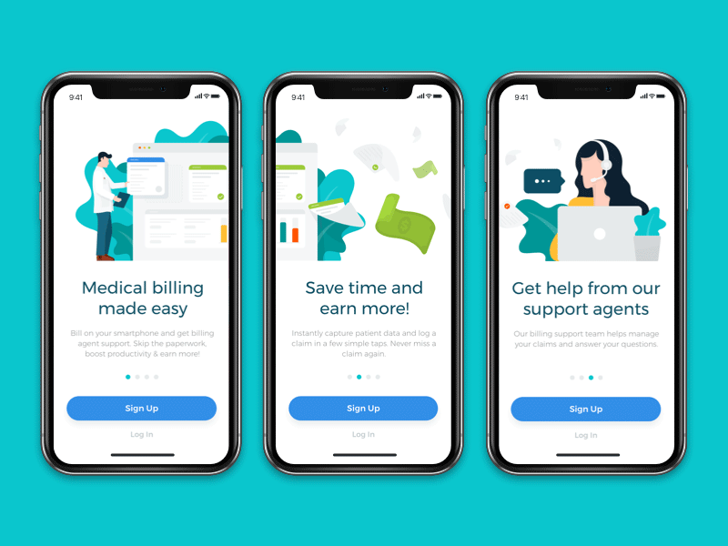 Onboarding Illustration app illustration medical app on boarding on boarding sign up ui