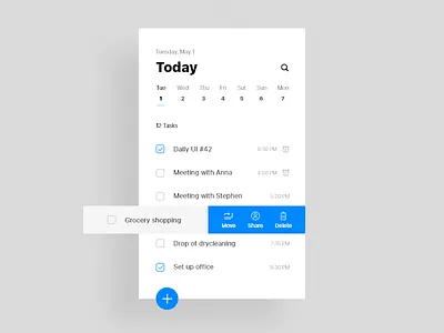 Daily UI #042 dailyui task task manager to do list ui