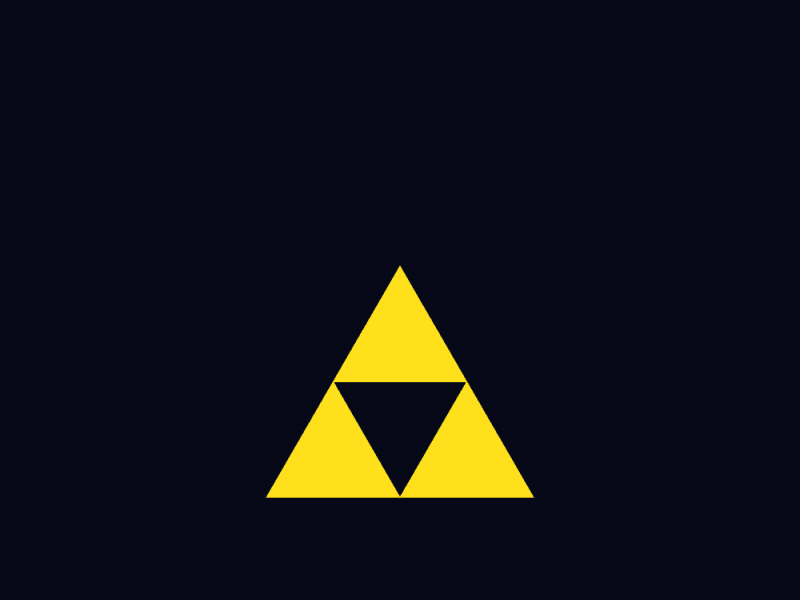 Elements of the Triforce 100dayproject animation legend of zelda nerd stuff