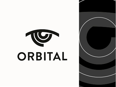 logo orbital - eye modernism abstract brand design eye fun logo modernisme