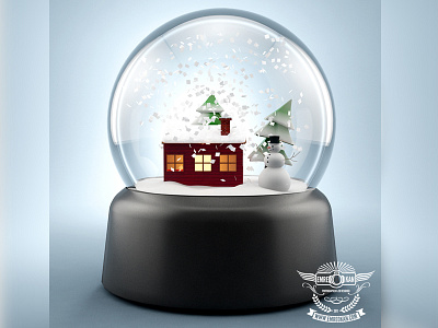 Snow Globe 3d draw render snow snowglobe toy