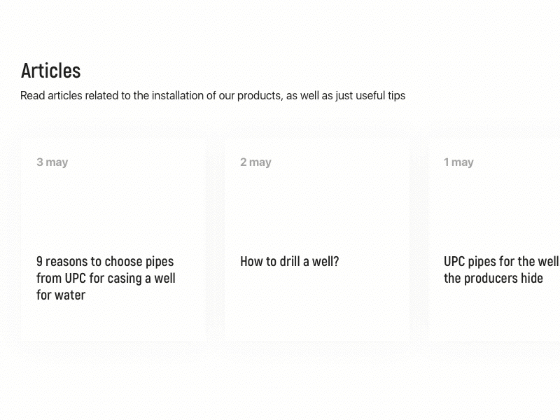 Animation of news cards animation article card motion design news principle ui ux