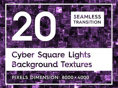 20 Cyber Square Lights Backgrounds abstract background communication concept cyber design digital graphic light pattern seamless square