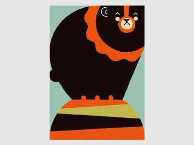 Circus (Bear) animals bear circus illustration