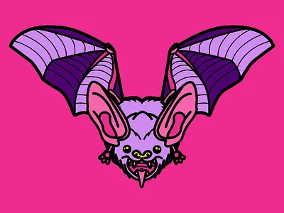 Bat illustration vector