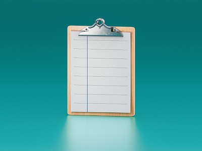 Clipboard Viewer 3d cgi icon illustration windows