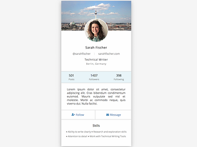 User Profile css dailyui form html javascript page profile sketch ui user ux web