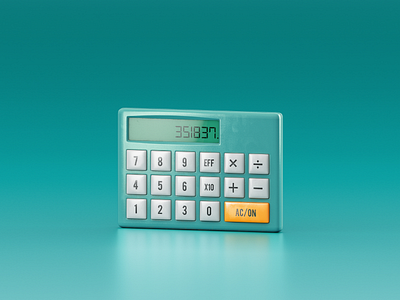 Calculator 3d cgi icon illustration windows