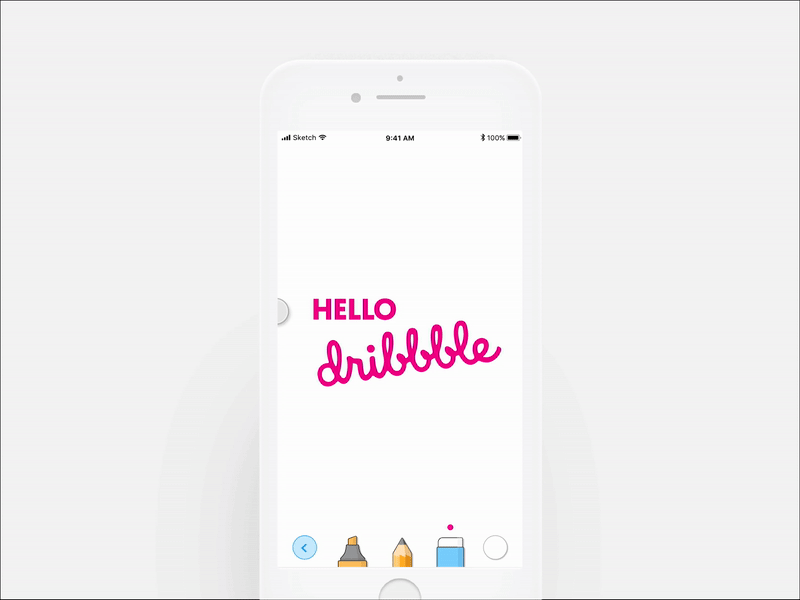 Hello Dribble animation debut interaction ui ux