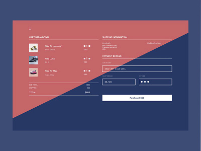 Daily UI #002 Checkout Page buy checkout dailyui design payment method purchase web