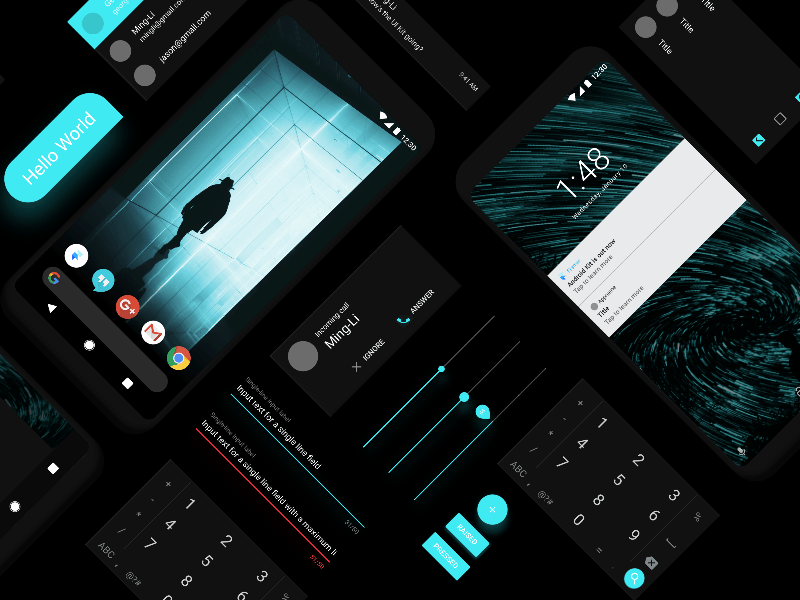 Modular: A free Android Kit for Framer design download framer free kit modular prototype ui