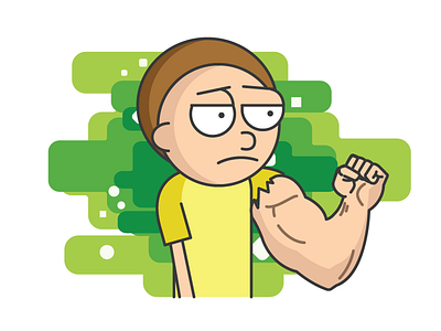 M for Morty - 30 Min Challenge arm illustration morty rick and morty