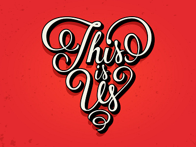 This Is Us artist design designer graphic design lettering lettering artist logo logo design logo designer script typography
