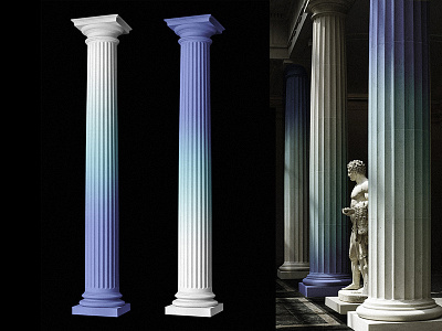 The Gods love shades. architecture art columns creativity design designers designinspiration gradients graphicdesign history minimal visualart