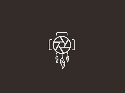 Camera + Lens + Dream Catcher abstract camera dream catcher logo filter lens minimalism
