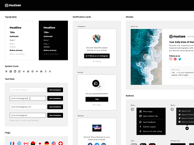 Design System Mustsee chrome clean components design system form guide kit library ui ux