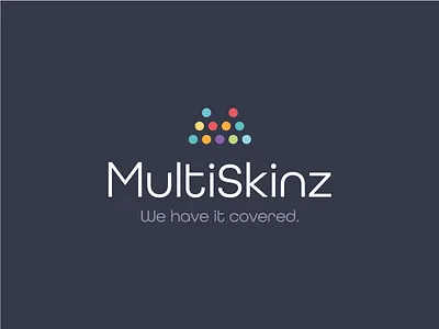 Multiskinz branding colour dots icon logo m mark