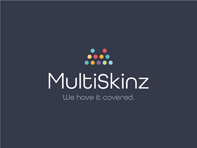 Multiskinz branding colour dots icon logo m mark