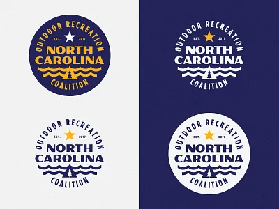 NCORC badge brand branding identity logo mountain nc north carolina outdoors recreation sea seal