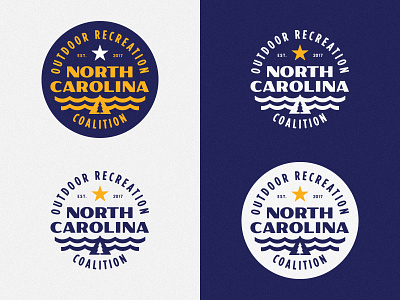 NCORC badge brand branding identity logo mountain nc north carolina outdoors recreation sea seal