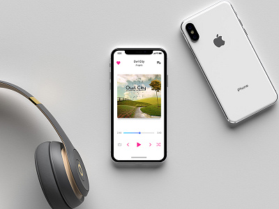 Music Player Concept concept concept ui iphone x iphone x mockup mockup music music player music player concept ui