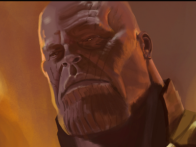 Thanos Process Shot Day 2 badguys digitalpainting infinity nospoilers thanos war