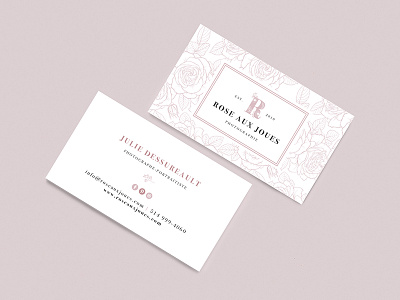 Rose aux joues - Business cards