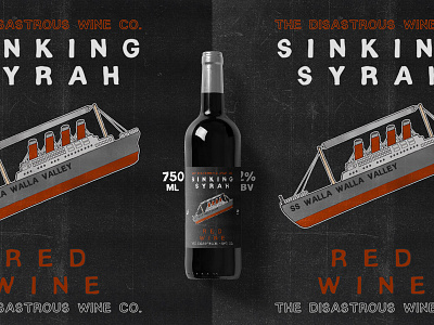 Vintage Wine Label layout package design packaging vintage wine