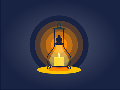 Lantern Ilustration gradient ilustration ilustrator interface photoshop user xd