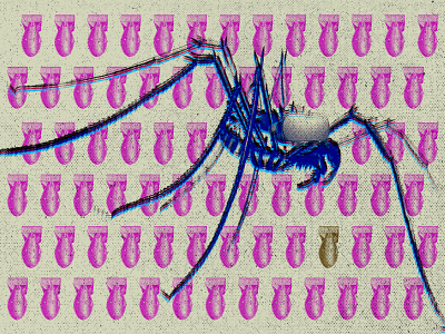State of the Uniom 5/1 bombs bugs cmyk design halftone illustration overlay politics