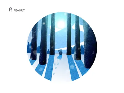 Peace Snow rabbit sky snow sun tree winter