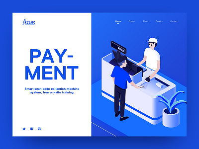 Payment 2.5D 2.5d china hiwow illustration isometric jon jondesigner payment web