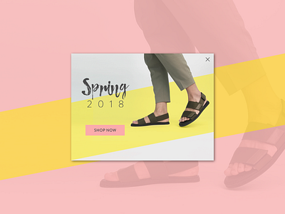 Daily UI #098 ads advertisement dailyui popup shoes shopping sponsored spring uidesign uxdesign