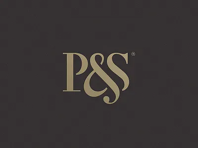 P&S initials investmen logo mark monogram ps serif