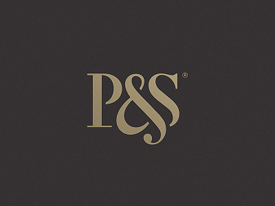 P&S initials investmen logo mark monogram ps serif