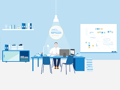 The bureau animation art direction branding illustration