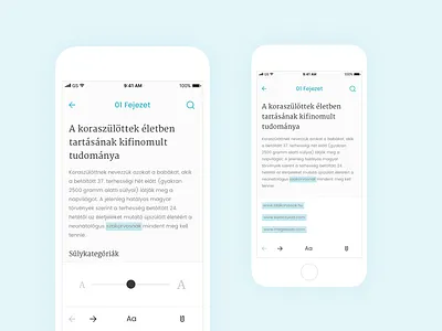 KORE - App Design android font ios mobile app size