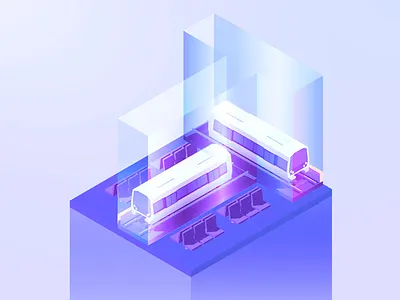 36 Days T alphabet colored design illustration isometric letters perspective purple train type typography vector