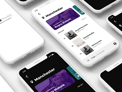 Music App Based On Location 009 app dailyui design music player ui ux