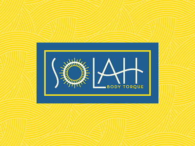 Solah | Primary Logo Reversed branding custom type graphic design health identity logo logo design massage pattern type typography wellbeing